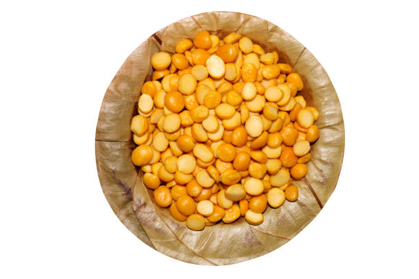 Chana Dal on a Sal Tree Leaf Plate.