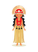 istock Tahitian traditional costume for women 1446114694
