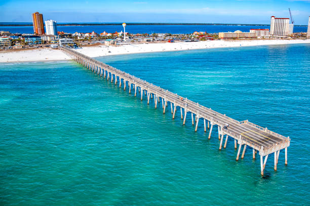 istock Pensacola Beach Pier Aerial 1446114937