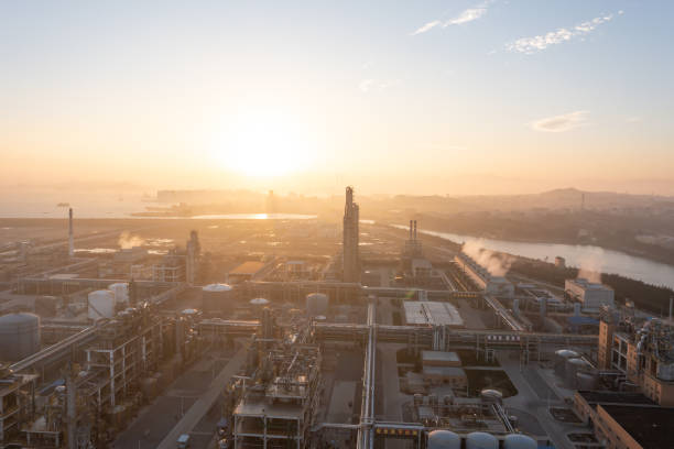 istock Industrial Zone Chemical Plant 1446141637