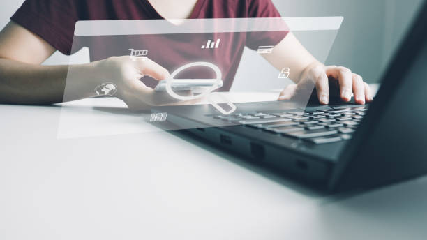 istock Search Engine optimization SEO concept, Businesswoman is using smartphone to search for information on Internet, Using the search bar, Wireless Network, big data and accessing website information. 1446147894