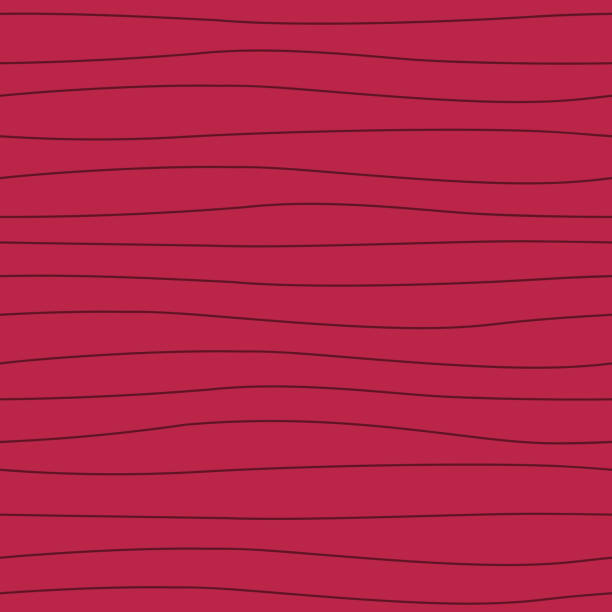 wektor abstrakcyjny bezszwowy wzór kolory roku 2023 viva magenta z falami i falistymi paskami - viva magenta stock illustrations