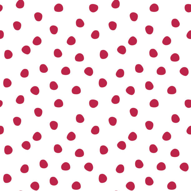 vector polka dot seamless pattern colors of the year 2023 viva magenta - viva magenta 幅插畫檔、美工圖案、卡通及圖標