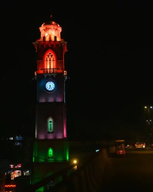 Photo of Clock tower as sign of History located in Ludhiana a city in India.
