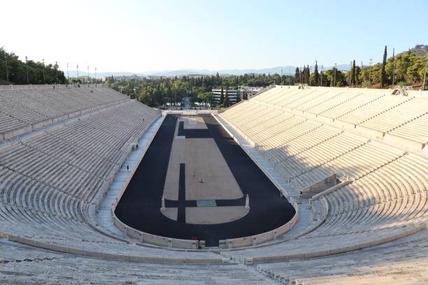 istock Panathenaic Stadium on a sunny day in Athens, Greece 1446175676