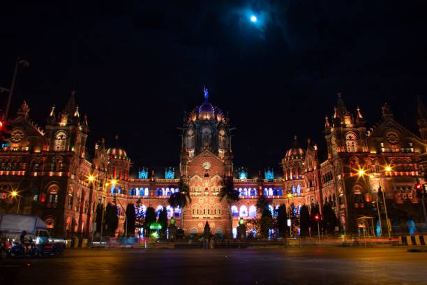istock Chhatrapati Shivaji Maharaj Terminus illuminated at night 1446179761