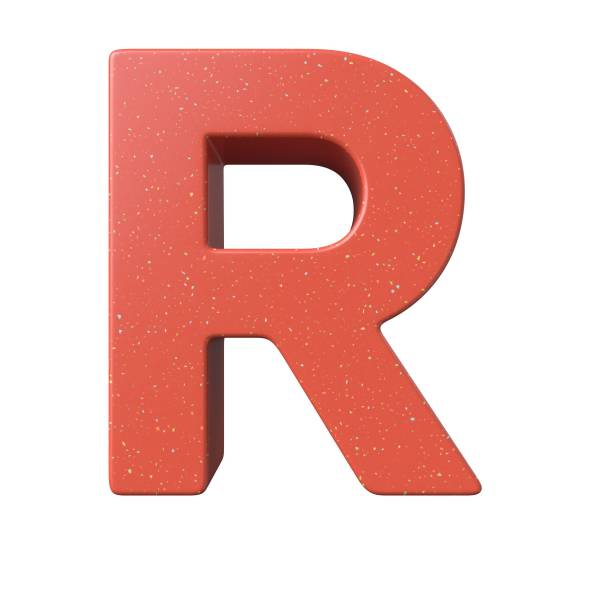 istock 3D rendering of a red letter R isolated on a white background 1446180818