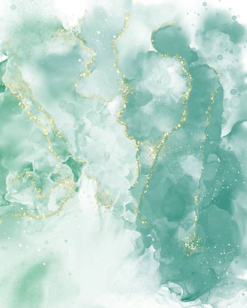 istock Alcohol in illustration in green hues. 1446183288