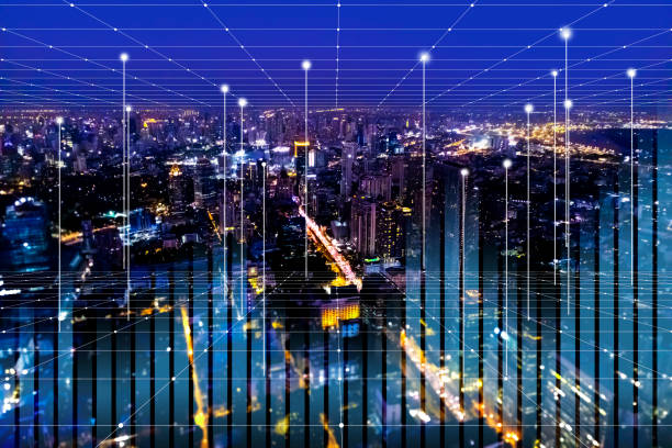 istock future technology and communication Abstract background of an internet concept, 5G connectivity in the future. Internet concept for 5G. 1446184685