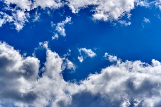 istock Scenic view of blue cloudy sky 1446187302