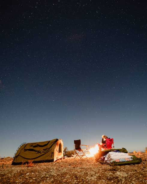 istock Two campers in a starry night in outback south australia 1446194820