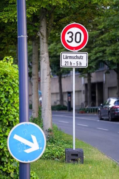 istock Vertical shot of 30 speed limit sign 1446197834