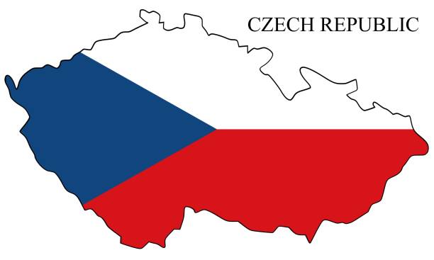 Czech Republic map vector illustration. Global economy. Famous country. Eastern Europe. Europe. Czech Republic map vector illustration. Global economy. Famous country. Eastern Europe. Europe. former czechoslovakia stock illustrations