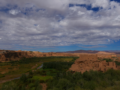 Kasbah, valley of roses, surroundings of Kelaat-M'Gouna, Morocco