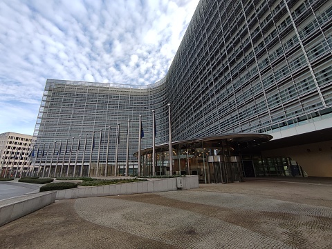 Washington, DC, USA - June 25, 2022: Exterior view of the World Bank Group building in Washington, DC. The World Bank Group (WBG) is a global partnership fighting poverty worldwide by sustainable solutions.