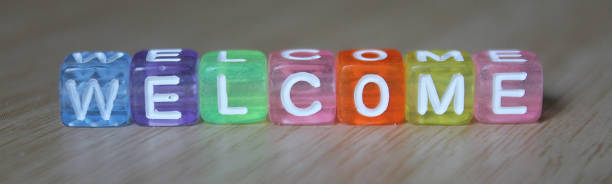 istock Welcome was made from multicolored letter 1446212567