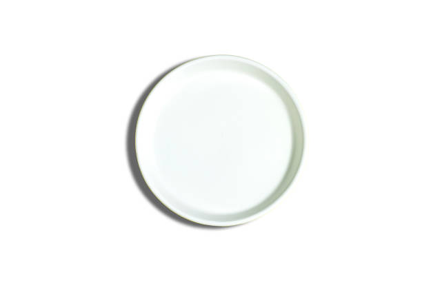 istock Modern oriental ceramic plate View from above isolated on white background with clipping path 1446213237