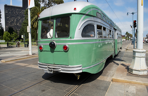 Tram, Embarcadero Center, San Francisco.