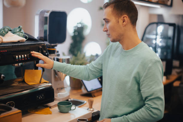 istock The man works in his own cafe 1446217934