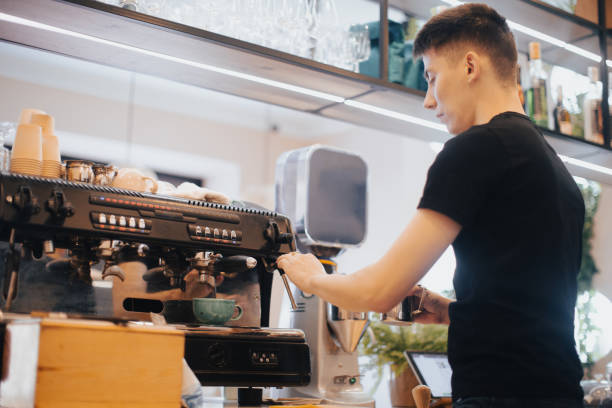 istock The man works in his own cafe 1446218259