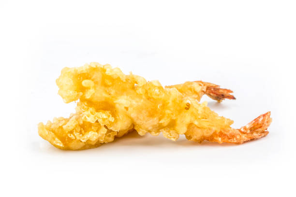 istock Japanese Cuisine: delicious fried tempura shrimp 1446218616