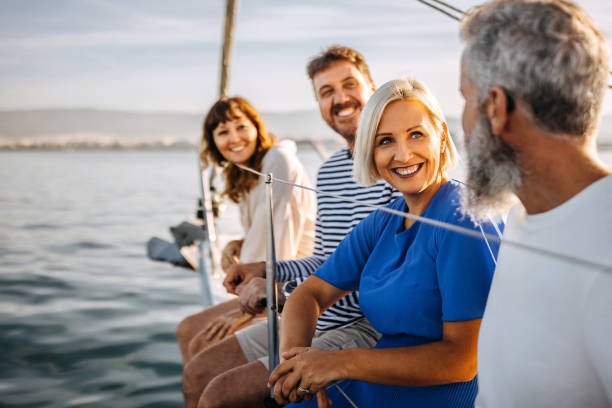 istock Mature friends on a vacation 1446218691