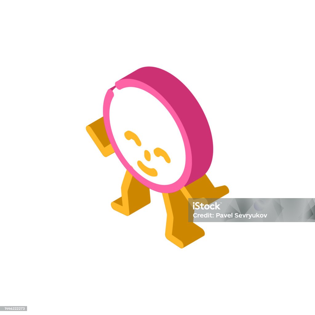 Hình Tròn Hình Dạng Hình Học Nhân Vật Isometric Icon Vector Minh ...