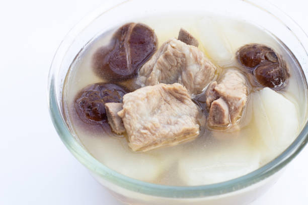 istock Pork rib soup with white radish and shiitake mushroom 1446223666