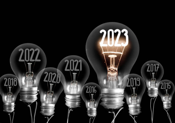 istock Light Bulbs with New Year 2023 1446225562
