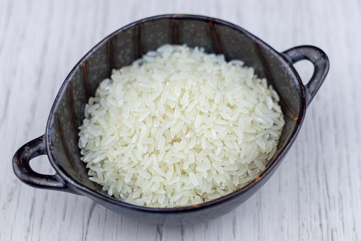 Rice in The Bowl On The Table