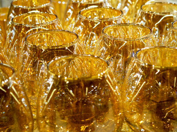 Abstract background of glasses.