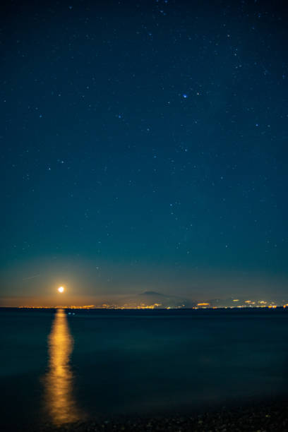 istock night landscape with the volcano Etna in the background 1446232244