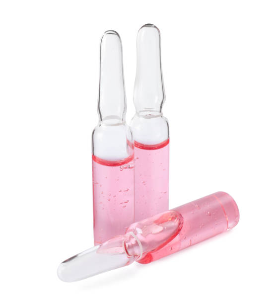 istock Pharmaceutical ampoules with medication on white background 1446234226