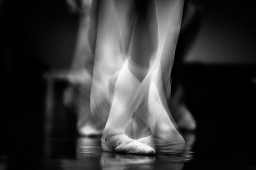 Ballet feet fast moving