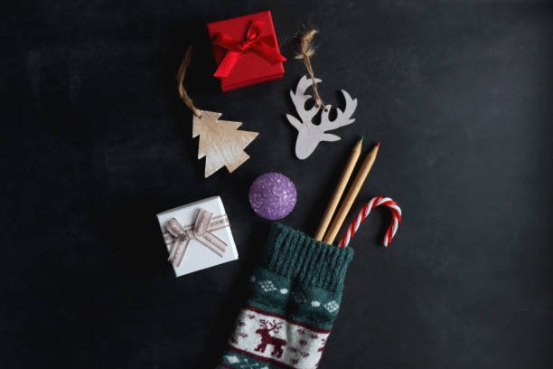 istock Stocking with Toys and Presents 1446237444