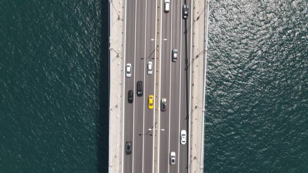 istock City Traffic on Bridge aerial view 1446238368