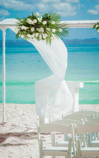 istock Wedding in the South, white roses. 1446244306