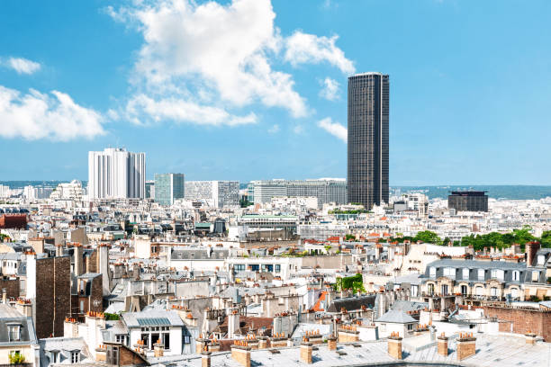 istock Paris cityscape, view on Montparnasse quarter. 1446245913