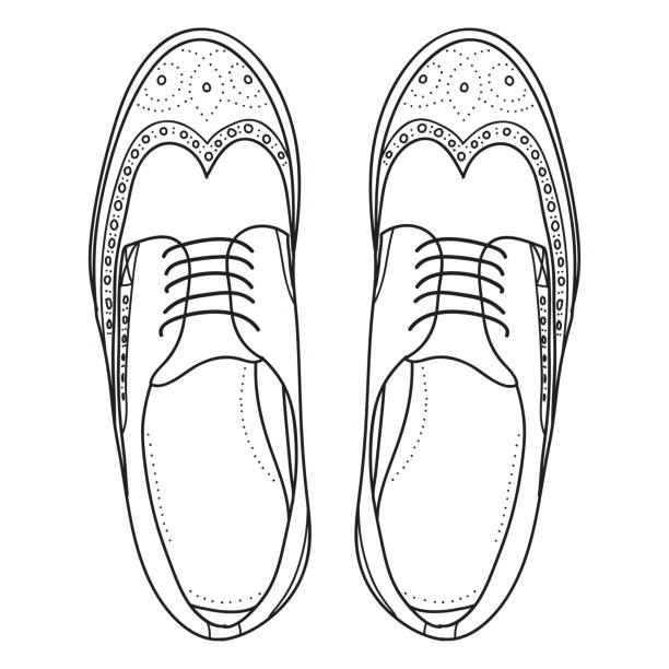 20+ Brogue Shoes White Background Illustrations, Royalty-Free Vector ...