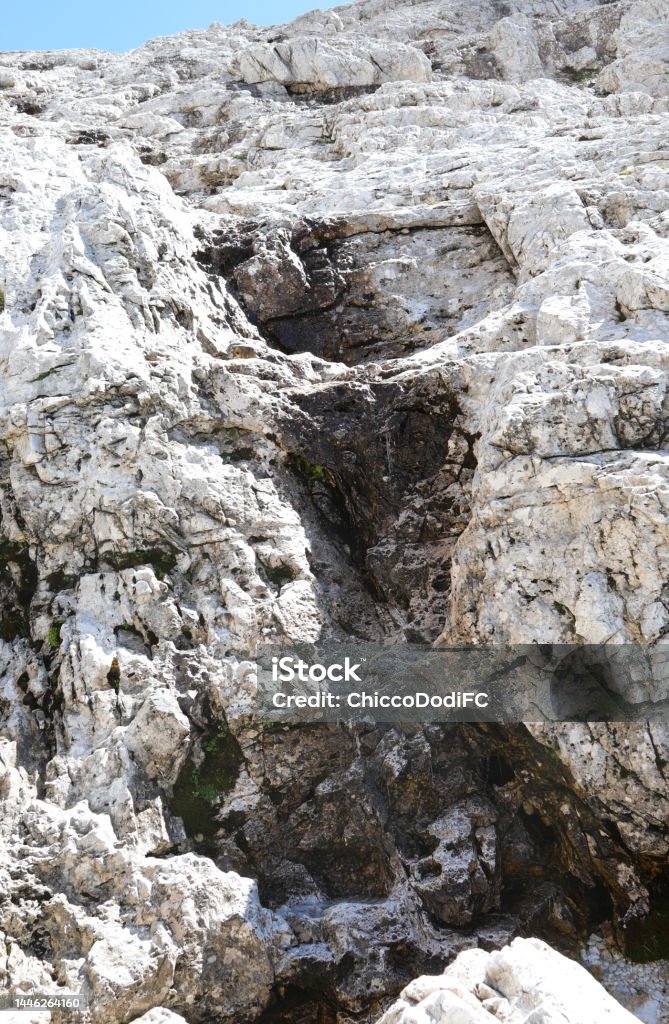 spring water that flows between the rocks of the European Alps during the thawing of the glaciers fresh spring water that flows between the rocks of the European Alps during the thawing of the glaciers Climate Change Stock Photo