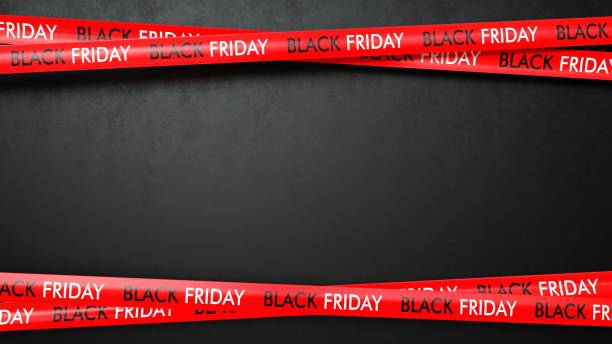 black friday tape czarne tło - black week zdjęcia i obrazy z banku zdjęć