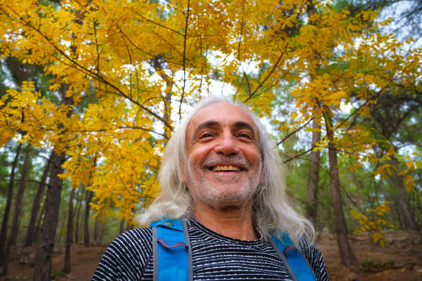istock Smiling man with positive emotion during communication 1446267057