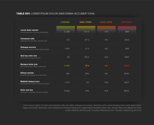 50+ Tabular Infographic Stock Illustrations, Royalty-Free Vector ...