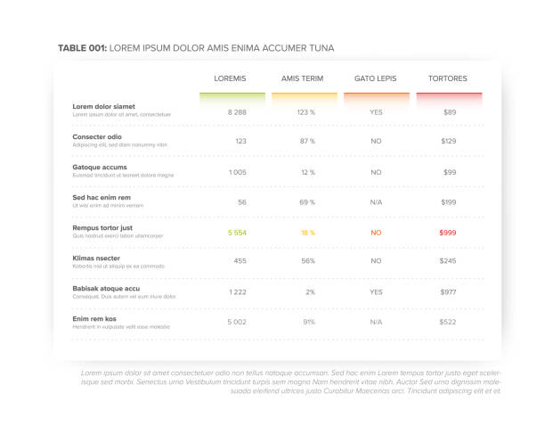 50+ Tabular Infographic Stock Illustrations, Royalty-Free Vector ...