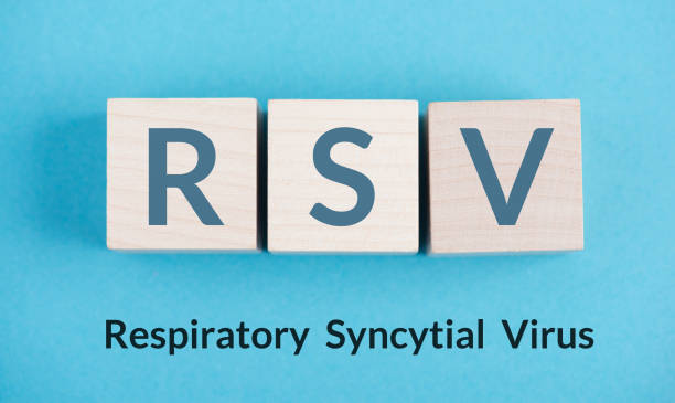 rsv, respiratory syncytial virus, human orthopneumovirus, contagious child disease - bronquiolite imagens e fotografias de stock