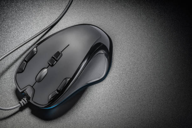 istock Black professional gaming wired gaming mouse 1446312935