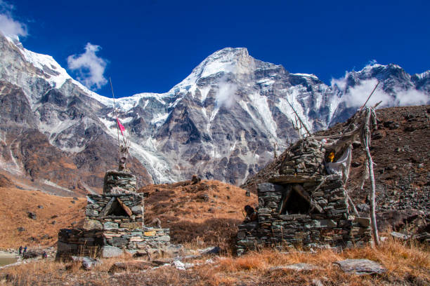 istock Mt. Api Base Camp Trek in the Himalaya Mountains of Nepal in Darchula 1446314175