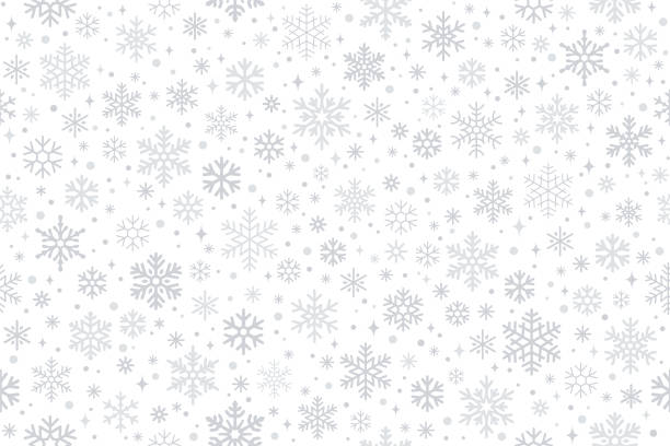 stockillustraties, clipart, cartoons en iconen met snowflakes - inpakpapier