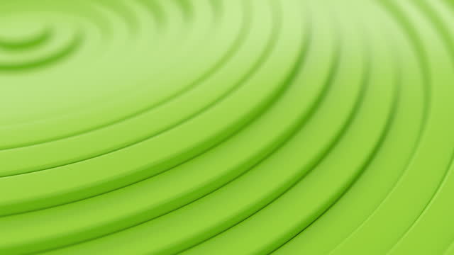 Green circles ripple effect seamless loop