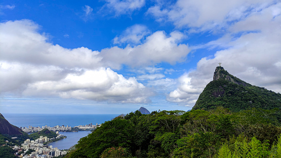 Una vista panorámica vista desde Mirante Dona Marta, Río de Janeiro photo